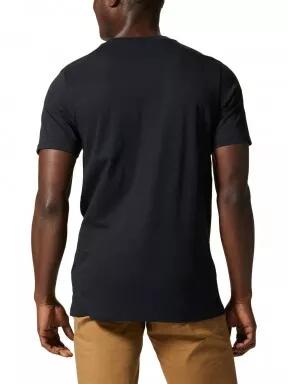 tricou cu maneci scurte pt. barbati Mountain Hardwear MHW Logo Short Sleeve negru 3