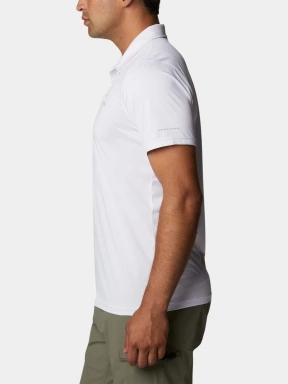 tricou de sport, cu guler pt. barbati Columbia Columbia Hike Polo alb 3