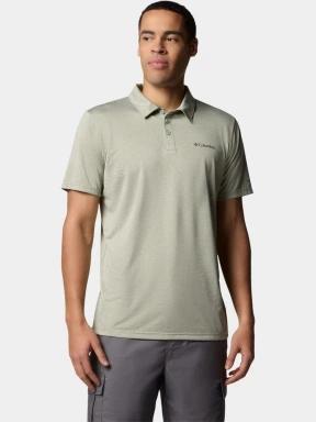 tricou de sport, cu guler pt. barbati Columbia Columbia Hike Polo verde 1