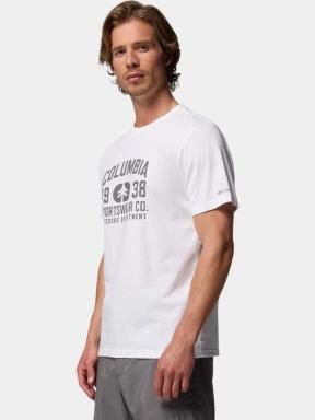 tricou cu maneci scurte pt. barbati Columbia CSC Seasonal Logo Tee alb 3