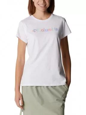 tricou cu maneci scurte pt. femei Columbia Columbia Trek SS Graphic Tee alb 1