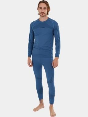 set de lenjerie de corp pt. barbati Fundango Seamless Baselayer Set albastru 1