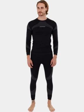 set de lenjerie de corp pt. barbati Fundango Seamless Baselayer Set negru 1