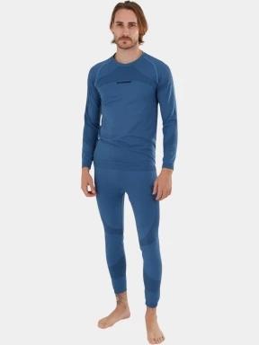 set de lenjerie de corp pt. barbati Fundango Seamless Baselayer Set albastru inchis 1