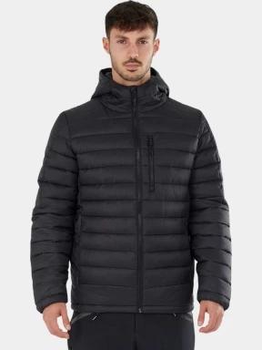 geaca matlasata de tranzitie pt. barbati Fundango Matt Hooded Jacket negru 1
