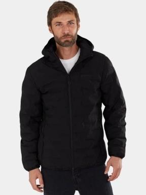 geaca de drumetie pt. barbati Fundango Smoke Eco Hooded Jacket negru 1