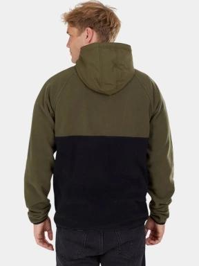pulover cu gluga pt. barbati Fundango Carlos Fleece Pullover verde 3
