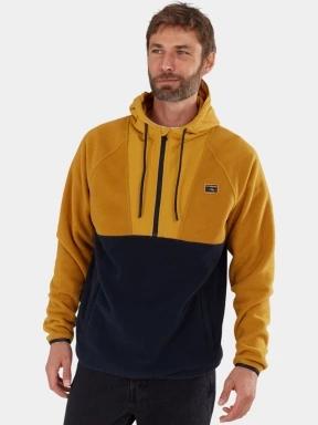 pulover cu gluga pt. barbati Fundango Carlos Fleece Pullover galben 1