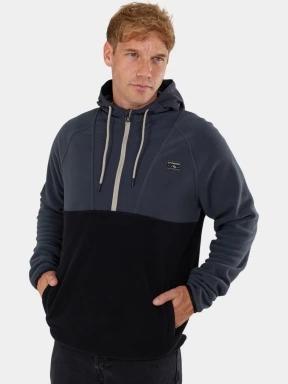 pulover cu gluga pt. barbati Fundango Carlos Fleece Pullover gri 1