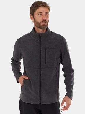 pulover polar pt. barbati Fundango Jeffrey Fullzip Fleece negru 1