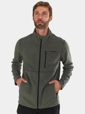 pulover polar pt. barbati Fundango Jeffrey Fleece Jacket oliv 1