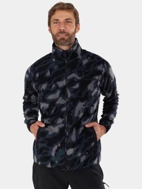 pulover polar pt. barbati Fundango Nestor II Fleece Jacket gri 1