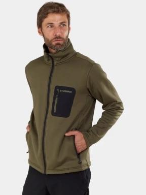 pulover polar pt. barbati Fundango Revolution Fullzip Fleece verde 1