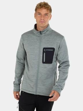 pulover polar pt. barbati Fundango Revolution Fleece Jacket verde 1