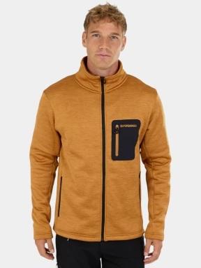pulover polar pt. barbati Fundango Revolution Fleece Jacket portocaliu 1