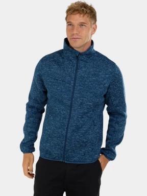 pulover polar pt. barbati Fundango Cruz Knit Fleece Jacket albastru inchis 1