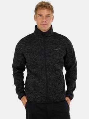 pulover polar pt. barbati Fundango Cruz Knit Fleece Jacket gri 1