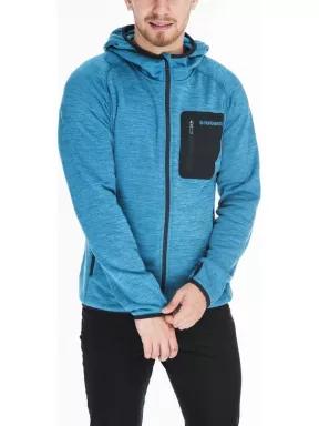 pulover polar pt. barbati Fundango HERMON Hooded Fleece albastru 1