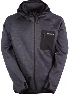 pulover polar pt. barbati Fundango HERMON Hooded Fleece negru 1