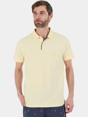 tricou cu guler pt. barbati Fundango Insignia Poloshirt galben 1