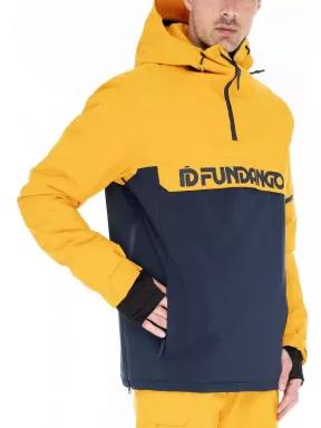 geaca de schi pt. barbati Fundango BURNABY LOGO Anorak portocaliu 1