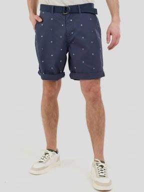 pantaloni scurti pt. barbati Fundango North Shore Chino Shorts albastru inchis 1