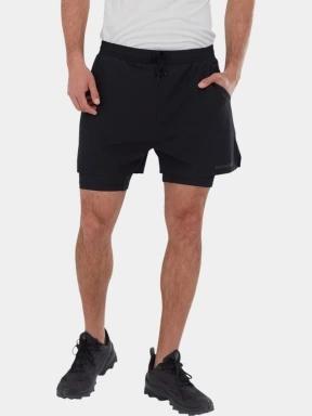pantaloni scurti pentru sport pt. barbati Fundango Corris Running Shorts negru 1