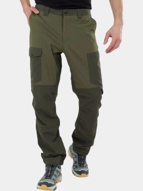 pantaloni de drumetie pt. barbati Fundango Taroom Hiking Pants oliv 1