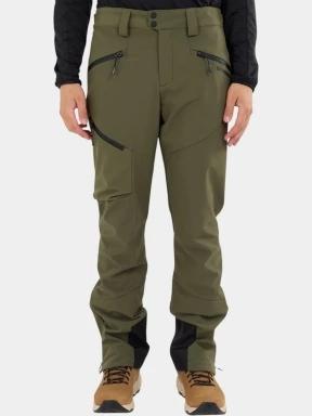 pantaloni softshell pt. barbati Fundango Rob II Softshell Pants oliv 1