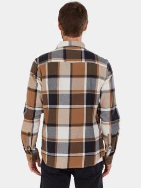 camasa cu maneci lungi pt. barbati Fundango Harris Shirt maro 3