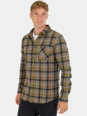 camasa cu maneci lungi pt. barbati Fundango Harris Shirt oliv 1