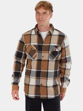 jacheta camasa pt. barbati Fundango Roddy Lined Shirt maro 1