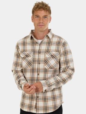 jacheta camasa pt. barbati Fundango Roddy Lined Shirt nisip 1