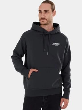 pulover cu gluga pt. barbati Fundango Talis Hooded Sweatshirt gri 1