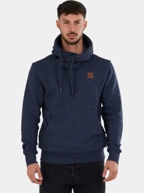 pulover cu gluga pt. barbati Fundango Conor Hooded Sweatshirt albastru inchis 1