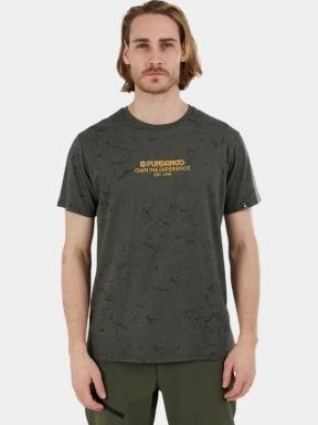 tricou pentru sport, cu maneci scurte pt. barbati Fundango Theory T-shirt oliv 1
