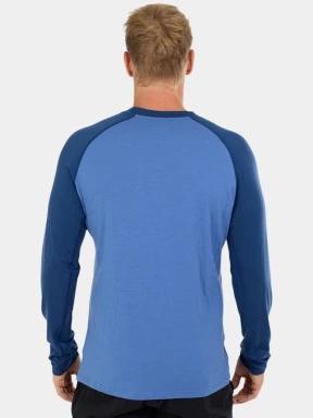 top lenjerie de corp pt. barbati Fundango Rotorua Merino Longsleeve albastru 3