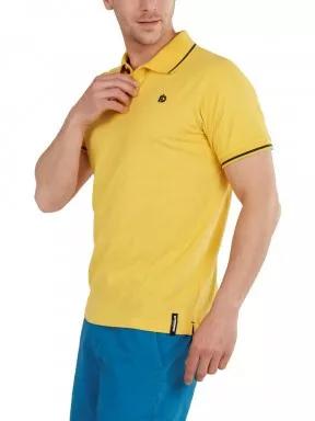 tricou cu guler pt. barbati Fundango Incognito Poloshirt galben 1