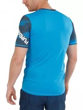 lycra cu maneci scurte pt. barbati Fundango Manado Rashguard albastru 3