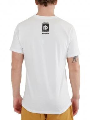 tricou cu maneci scurte pt. barbati Fundango Basic - T Logo-9 T-shirt alb 3