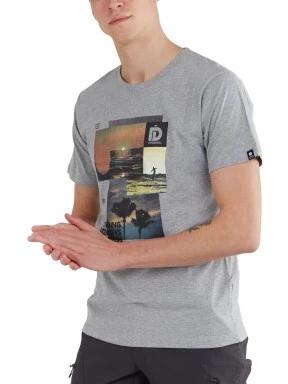 tricou cu maneci scurte pt. barbati Fundango Basic - T Logo-9 T-shirt gri 1