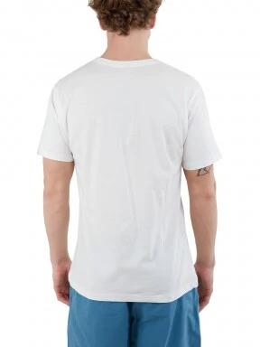 tricou cu maneci scurte pt. barbati Fundango Basic - T Logo-10 T-shirt alb 3