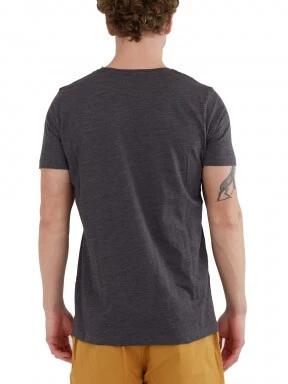 tricou cu maneci scurte pt. barbati Fundango Jaggy Structured T-Shirt negru 3