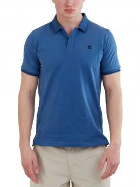 tricou cu guler pt. barbati Fundango Incognito Mono Poloshirt albastru 1