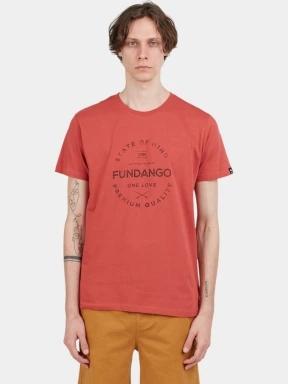 tricou cu maneci scurte pt. barbati Fundango Basic-T Logo 04 rosu 1