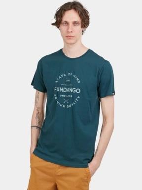 tricou cu maneci scurte pt. barbati Fundango Basic-T Logo 04 verde 1