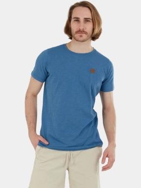 tricou cu maneci scurte pt. barbati Fundango Jaggy Structured T-shirt albastru 1