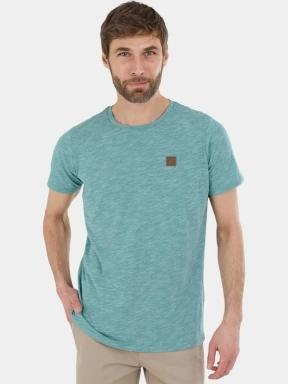tricou cu maneci scurte pt. barbati Fundango Jaggy Structured T-shirt verde 1