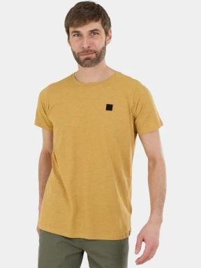 tricou cu maneci scurte pt. barbati Fundango Jaggy II Structured T-shirt galben 1