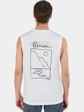 maiou pt. barbati Fundango Alon II Surf Tank-T alb 3